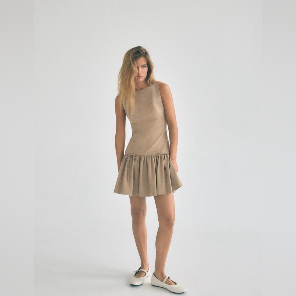 Zara tan dress size Small with tags